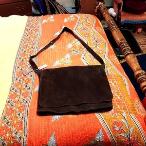 Vintage suede Messenger bag